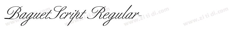 BaguetScript Regular字体转换 BaguetScript Regular字体转换